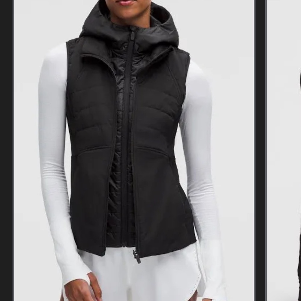 Lululemon Athletica Black Hooded Vest